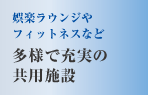 娯楽ラウンジやフィットネスなど　多様で充実の
共用施設